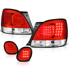 1998-2005 Lexus GS Series Rosso Red Tail Light