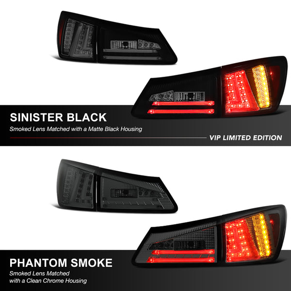 2006-2008 Lexus IS Series Sinister Black Tail Light