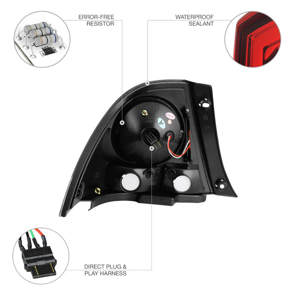 Rosso Red LED Tail Lights