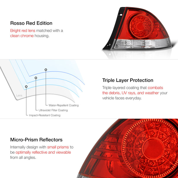 Rosso Red LED Tail Lights