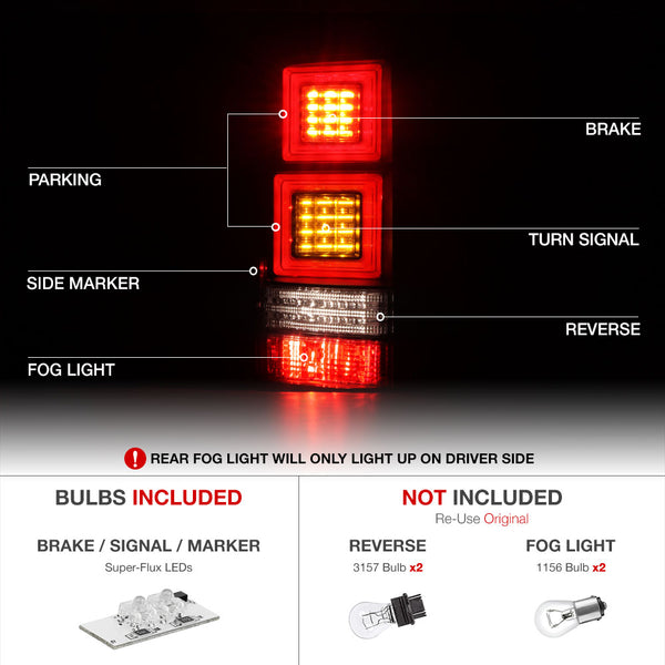 2010-2015 Land Rover LR4 Discovery 4 Black Tail Light