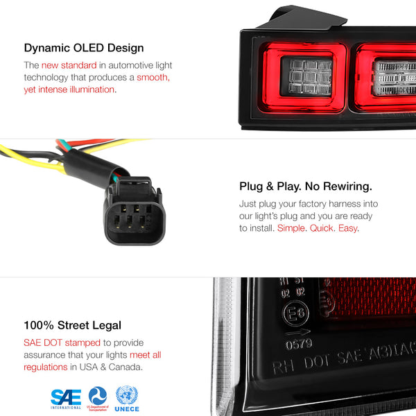 2012-2014 Land Rover Range Rover Evoque Black Tail Light