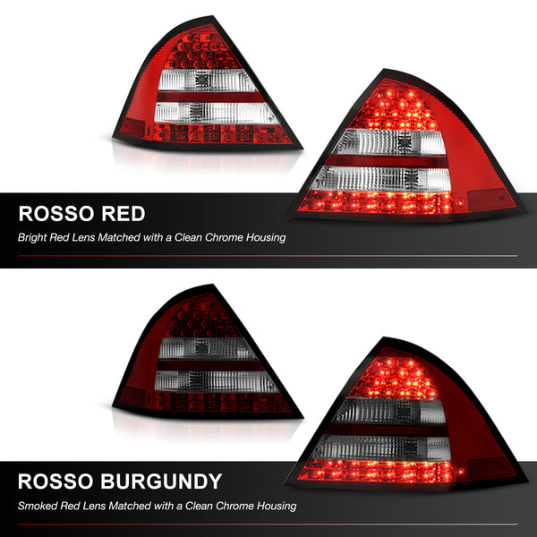 2005-2007 Mercedes-Benz W203 C-Class Rosso Burgundy Tail Light