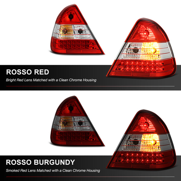 1994-2000 Mercedes-Benz W202 C-Class Rosso Burgundy Tail Light
