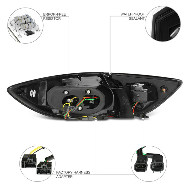 2013-2014 Mazda CX-5 Black Tail Light