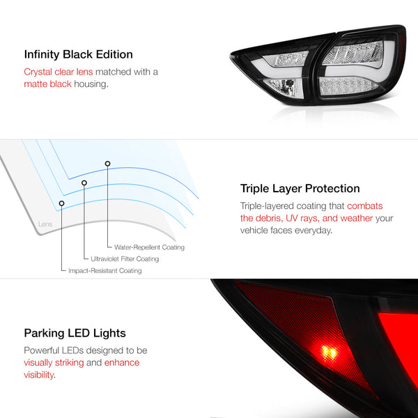 2013-2014 Mazda CX-5 Black Tail Light