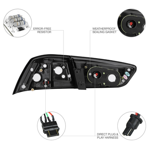 2008-2017 Mitsubishi Lancer Black Tail Light