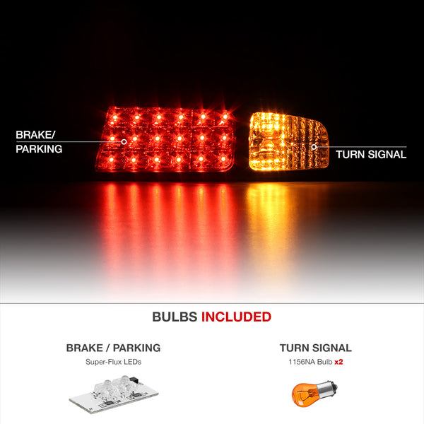 1995-1998 Nissan 240SX Black Tail Light