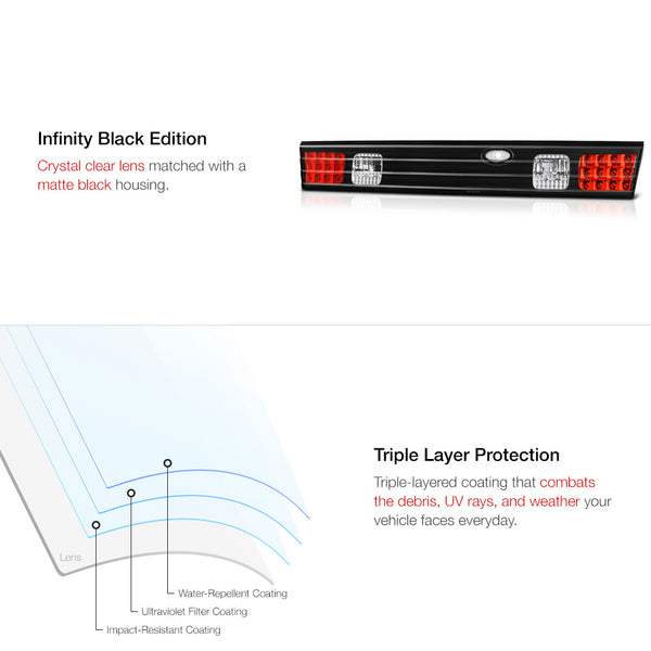 1995-1998 Nissan 240SX Black Tail Light