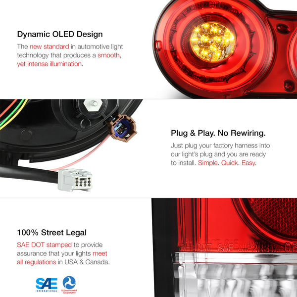 2009-2017 Nissan GT-R Rosso Red Tail Light