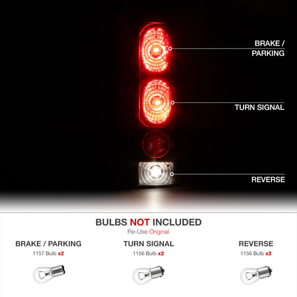 1995-1997 Nissan Pickup Sinister Black Tail Light
