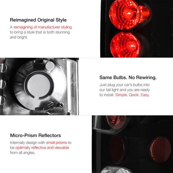 2004-2015 Nissan Titan Sinister Black Tail Light