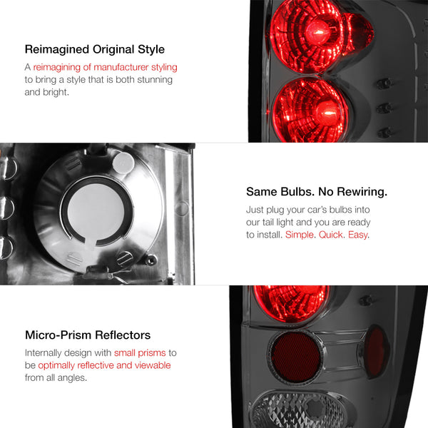 2004-2015 Nissan Titan Smoked Tail Light