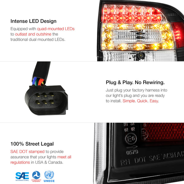 2003-2005 Porsche Cayenne Black Tail Light