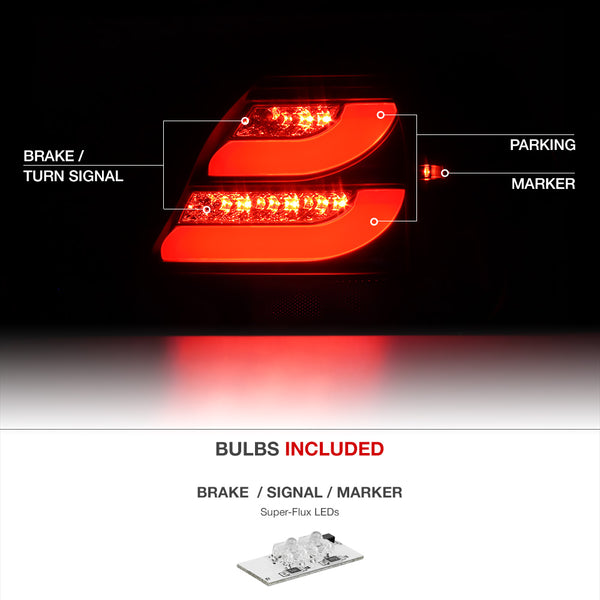 2004-2008 Pontiac Grand Prix Black Tail Light