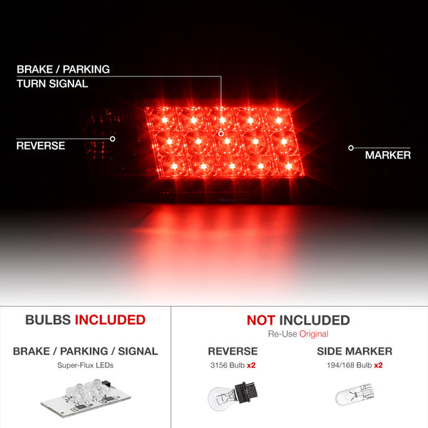 1997-2003 Pontiac Grand Prix Sinister Black Tail Light