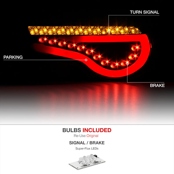 2013-2016 Scion FR-S Black Tail Light