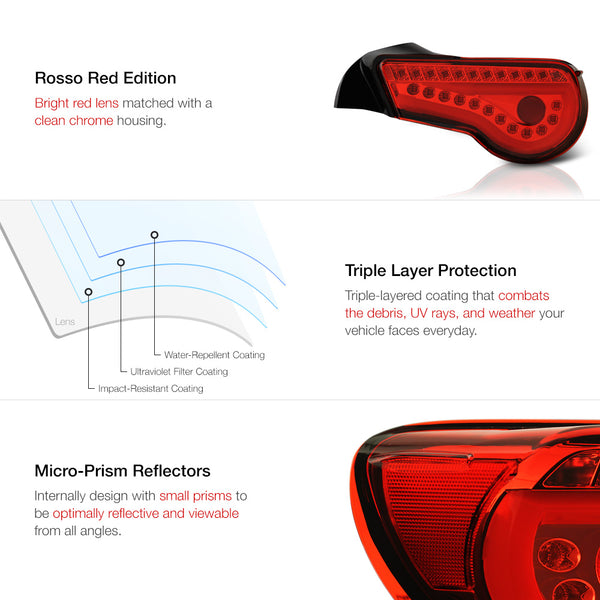 2013-2016 Scion FR-S Red Tail Light