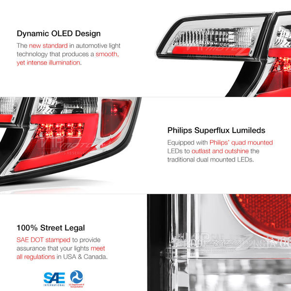 2012-2014 Toyota Camry Chrome Tail Light