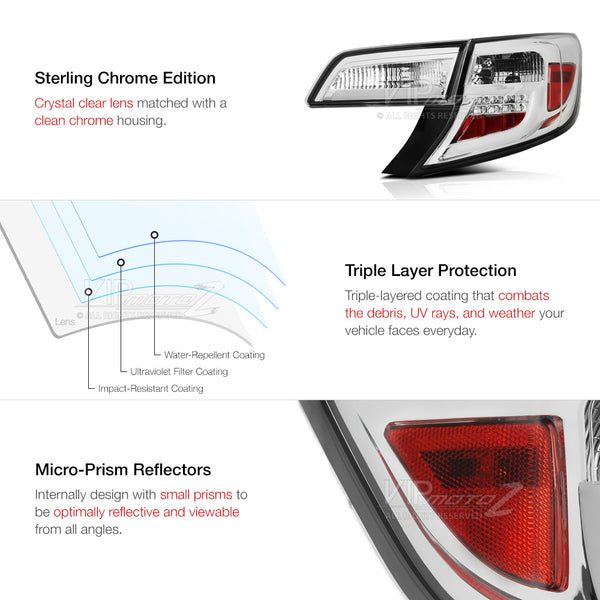 2012-2014 Toyota Camry Chrome Tail Light