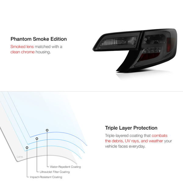 2012-2014 Toyota Camry Smoked Tail Light