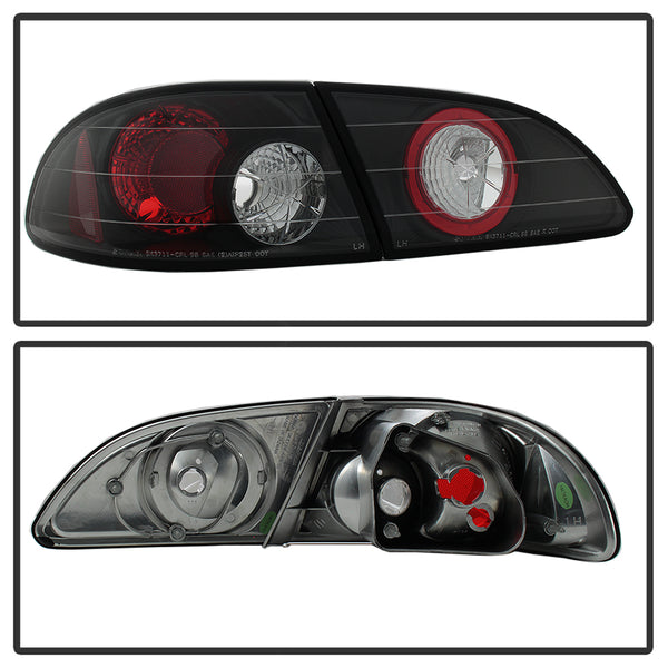 1998-2002 Toyota Corolla Black Tail Light