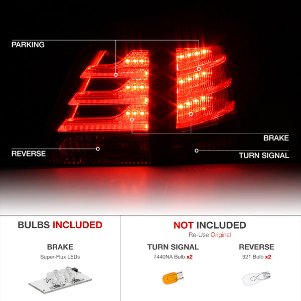 2008-2011 Toyota Land Cruiser Rosso Red Tail Light