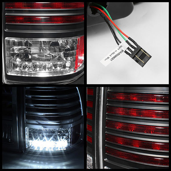 1998-2005 Toyota Land Cruiser Black Tail Light