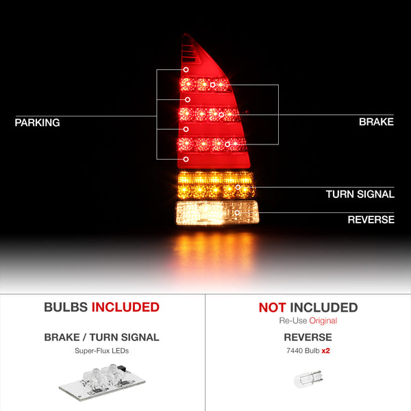 2010-2011 Toyota Prius Black Tail Light