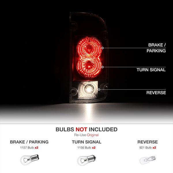 2001-2004 Toyota Tacoma Black Tail Light
