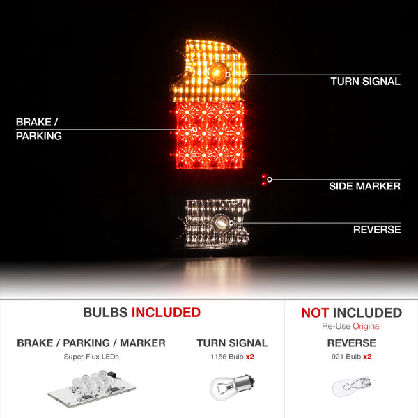 2001-2004 Toyota Tacoma Smoked Tail Light