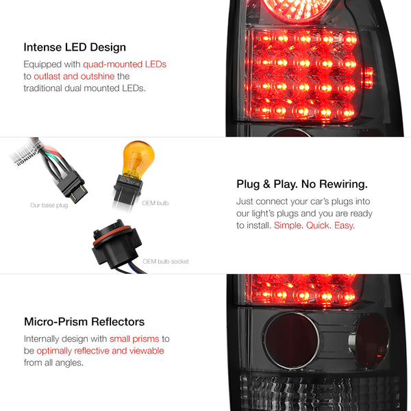 2005-2015 Toyota Tacoma Smoked Tail Light