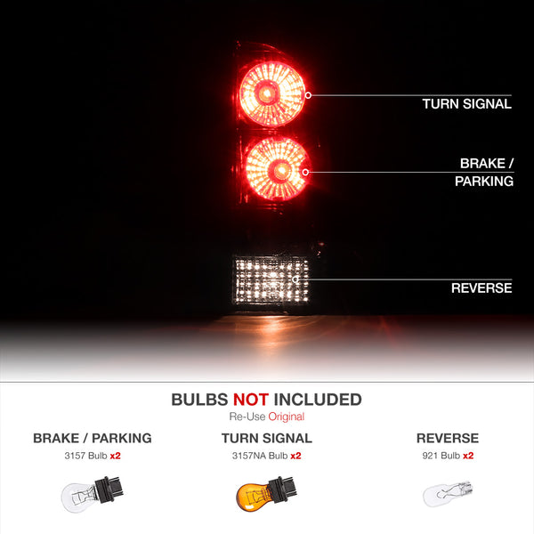2005-2015 Toyota Tacoma Smoked Tail Light