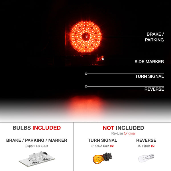 2007-2013 Toyota Tundra Black Tail Light