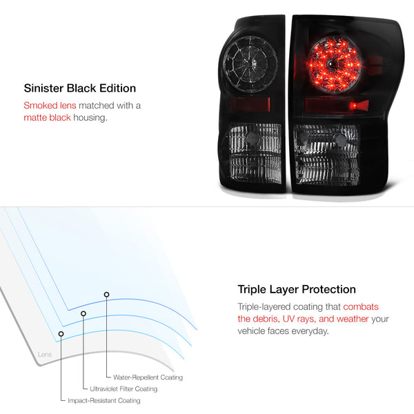 2007-2013 Toyota Tundra Sinister Black Tail Light
