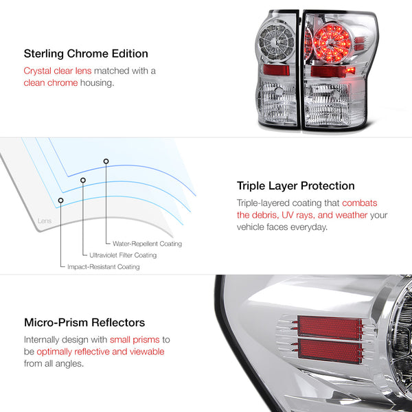 2007-2013 Toyota Tundra Chrome Tail Light