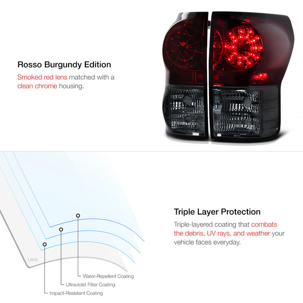 2007-2013 Toyota Tundra Rosso Burgundy Tail Light