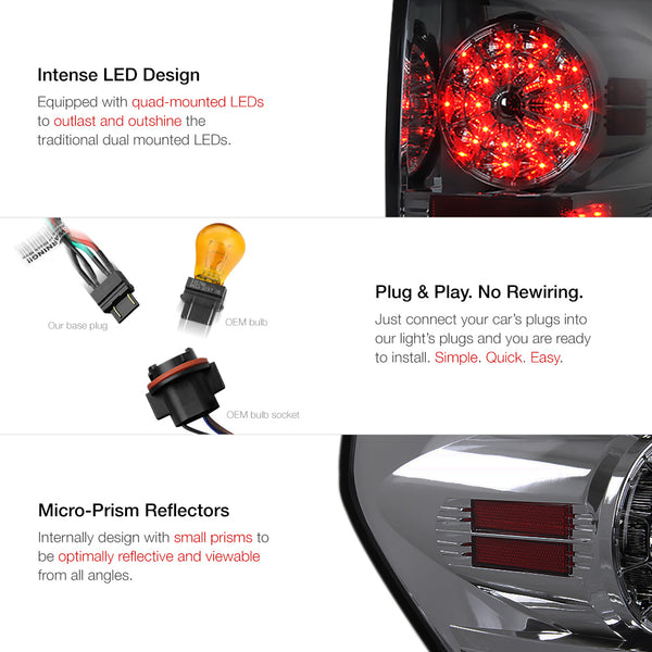 2007-2013 Toyota Tundra Smoked Tail Light