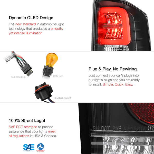 2014-2017 Toyota Tundra Black Tail Light