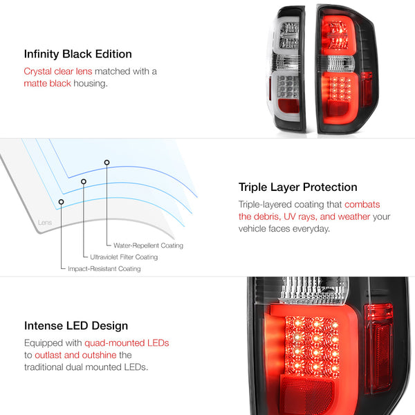 2014-2017 Toyota Tundra Black Tail Light