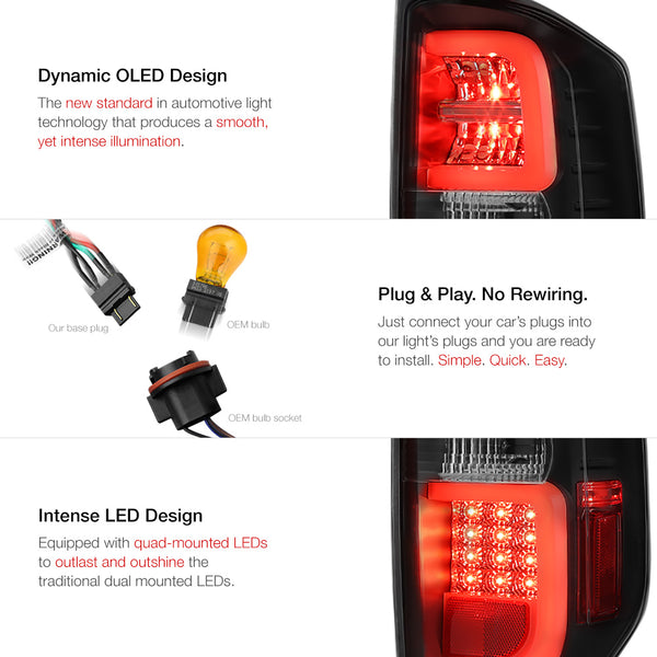 2014-2017 Toyota Tundra Sinister Black Tail Light