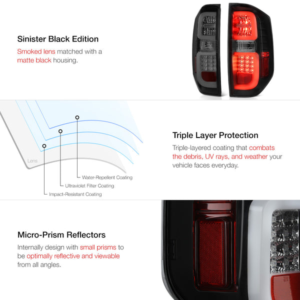 2014-2017 Toyota Tundra Sinister Black Tail Light