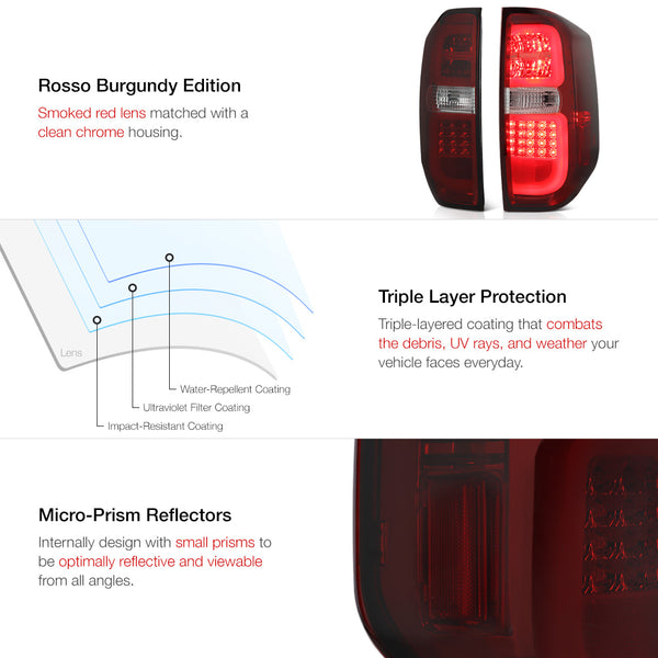2014-2017 Toyota Tundra Rosso Burgundy Tail Light