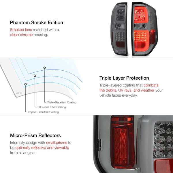 2014-2017 Toyota Tundra Smoked Tail Light