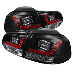 2010-2014 Volkswagen Golf Black Tail Light