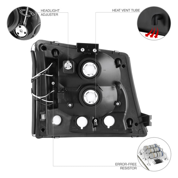 2003-2006 Chevrolet Silverado 1500 | 2500 | 3500 Chrome Headlight