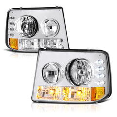 1999-2002 Chevrolet Silverado 1500 | 2500 | 3500 Chrome Headlight