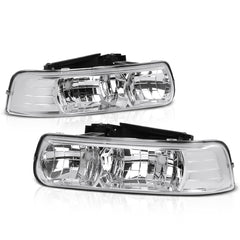 1999-2002 Chevrolet Silverado 1500 | 2500 | 3500 Chrome Headlight