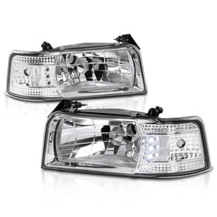 1992-1996 Ford Bronco Chrome Headlight
