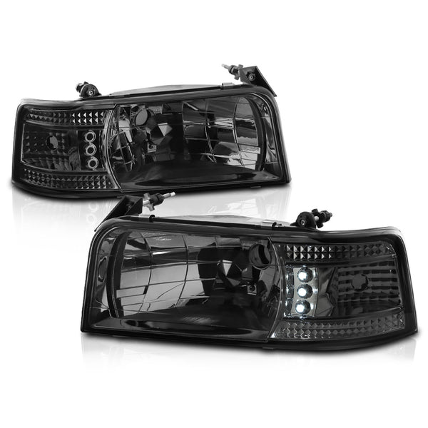 1992-1996 Ford Bronco Smoked Headlight